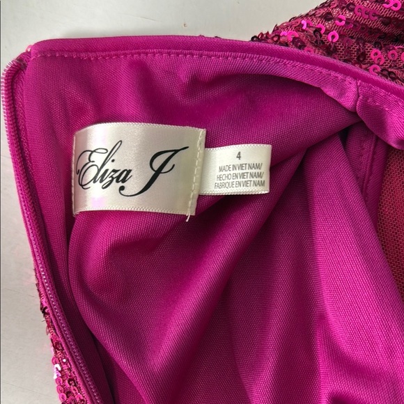 Eliza J Elegant Sequin Dress in Pink Size 4 - Picture 11 of 11